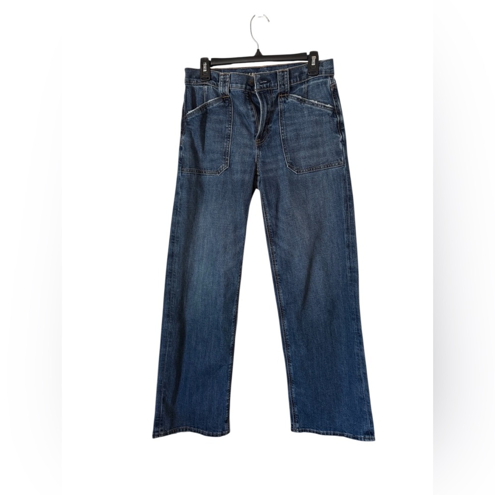 American Eagle Outfitters Dark Blue Straight Jeans Size 2 Women
